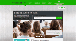 Desktop Screenshot of bildungsportal-kirche.de